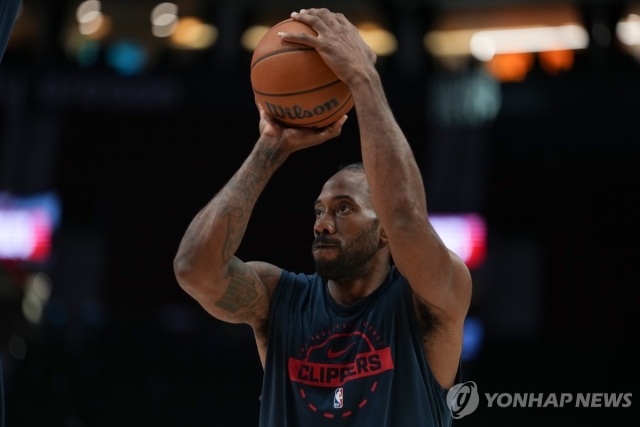 LA클리퍼스의 간판스타 커와이 레너드[AP=연합 자료]