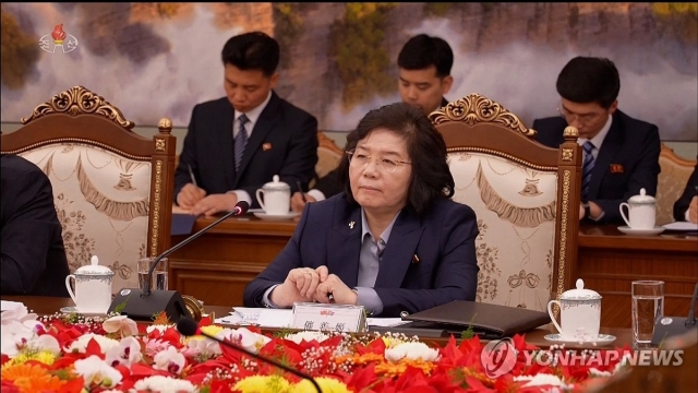 최선희 북한 외무상 [조선중앙TV 화면]